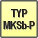 Piktogram - Typ: MKSb-P